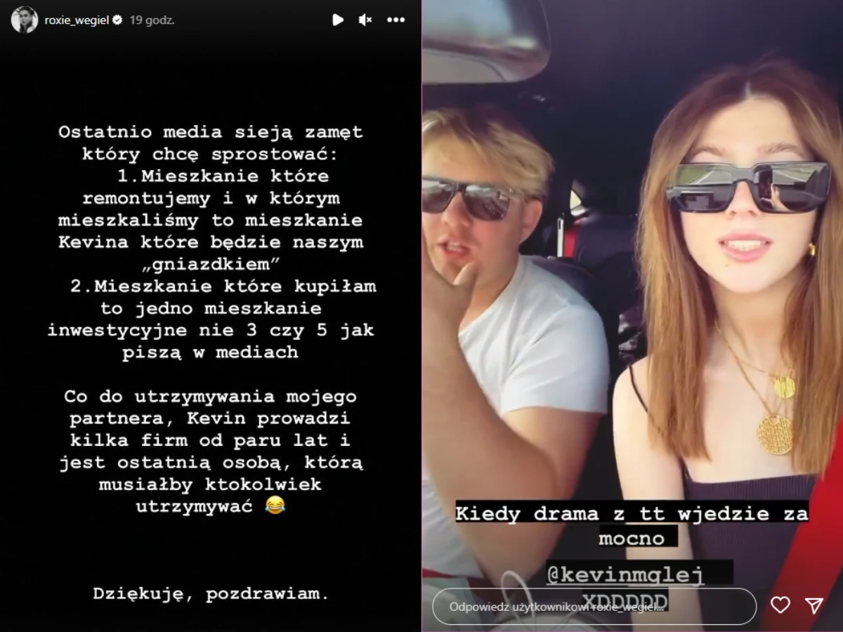 Roksana Węgiel, Kevin Mglej Roksana Węgiel, Kevin Mglej