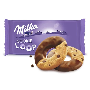 Milka Loop Cookie Ciastka z kawałkami czekolady 132 g (6 sztuk) - 1