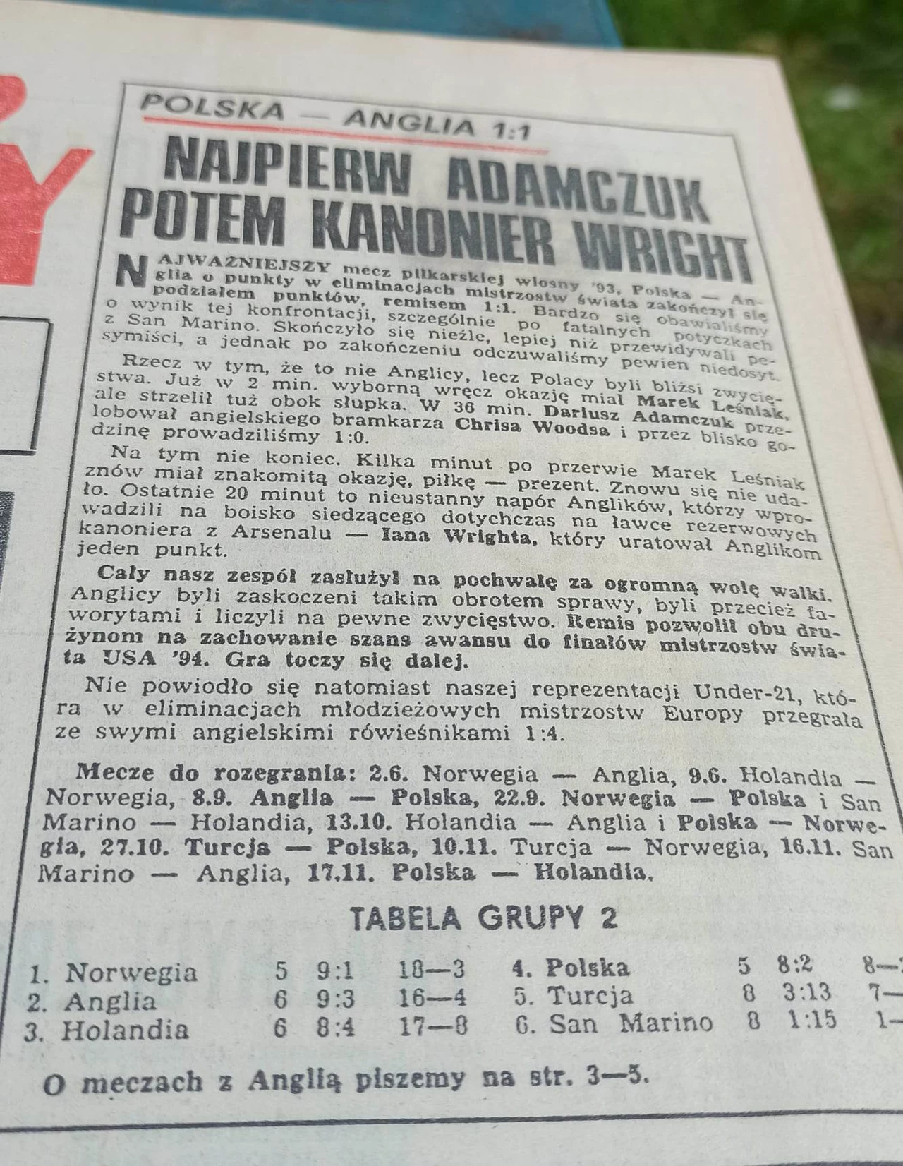 Przegląd Sportowy z 31 maja 1993 r.