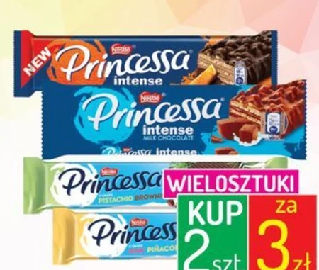 Princessa Kolorowy wafel przekładany mlecznym kremem o smaku Pink Piñacolada 37 g