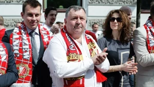 Witold Skrzydlewski jeszcze jako prezes Widzewa Łódź