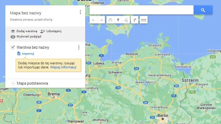 Moje Mapy Google pozwalają na tworzenie własnych map.