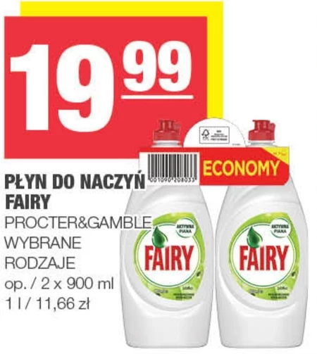 Fairy Original Cytryna Green Płyn do mycia naczyń z. Bez namaczania, bez tłuszczu, bez problemu 1.8L
