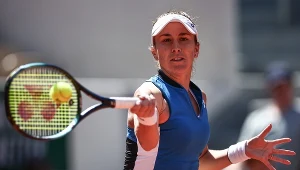 Belinda Bencic podczas meczu pierwszej rundy Roland Garros 2023