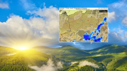 We wtorek będzie przeważnie słonecznie, jednak na niektórych obszarach Polski trzeba liczyć się z burzami