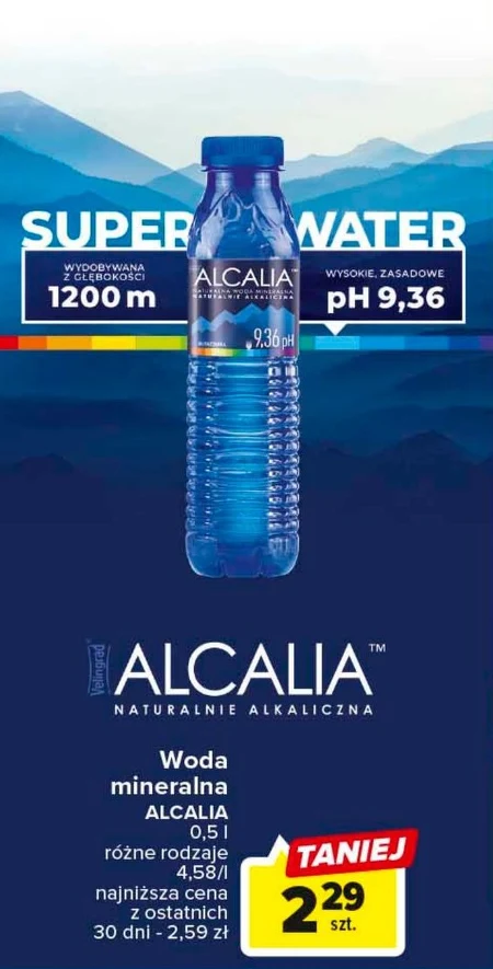 Velingrad Alcalia Naturalna woda mineralna niegazowana 500 ml