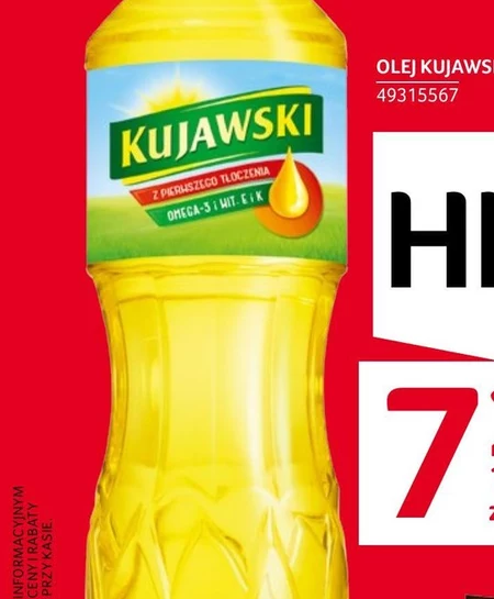 Kujawski Olej rzepakowy z pierwszego tłoczenia 1 l