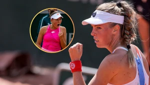 Magdalena Fręch z prawej i w kółku Kamilla Rachimowa 