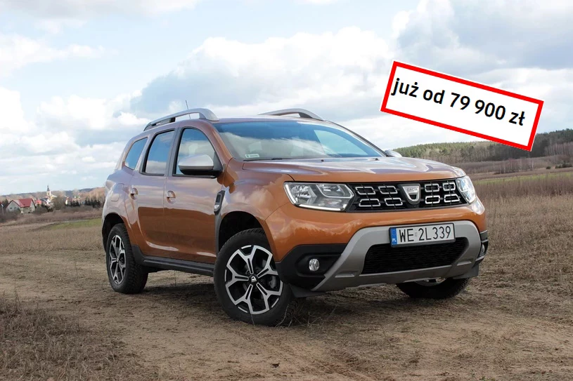 W skali ostatnich 5 lat podstawowa wersja Dacii Duster zdrożała o 100 proc. 