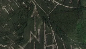 Wskaźnik można dostrzec tylko z lotu ptaka