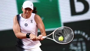 Iga Świątek podczas meczu Roland Garros