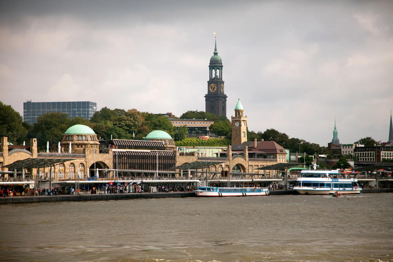 Widok na śródmieście Hamburga
