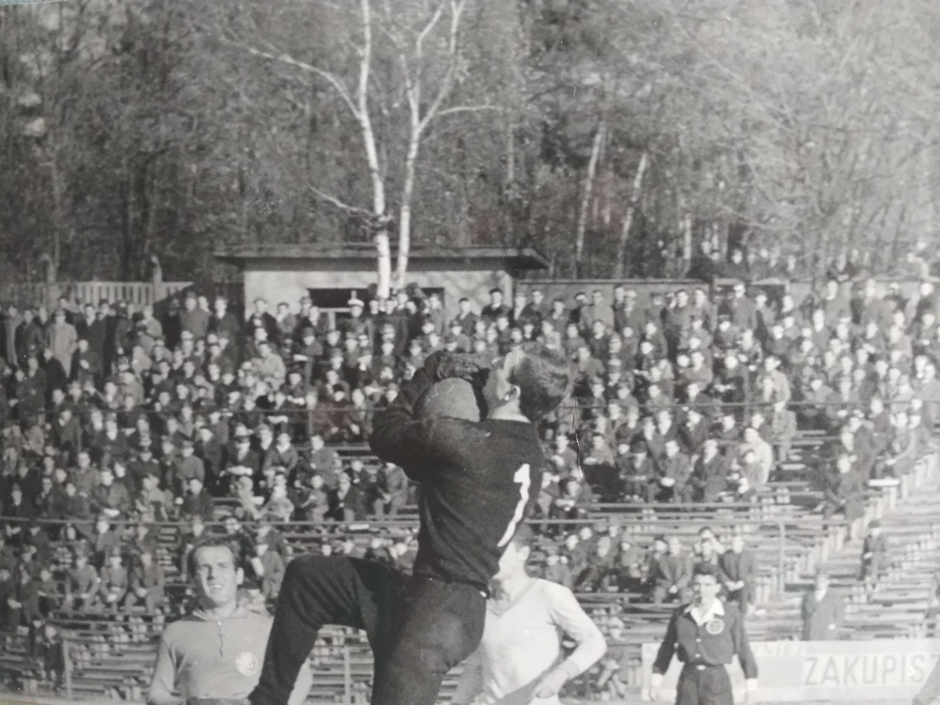 Eugeniusz Drewniak jako bramkarz Olimpii Poznań
