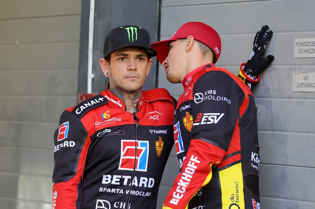 Tai Woffinden z Piotrem Pawlickim Tai Woffinden z Piotrem Pawlickim