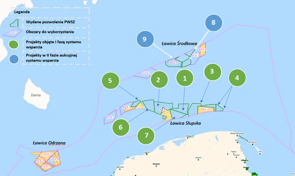 Tu mają powstać farmy wiatrowe na Bałtyku