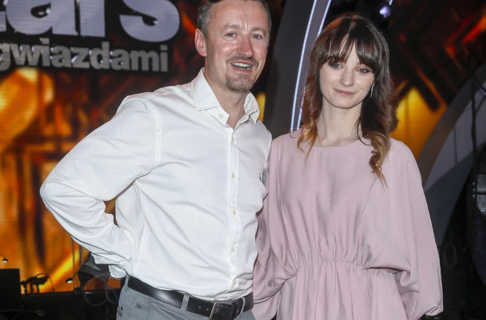 Adam Małysz z córką Karoliną