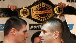 Andrzej Gołota i Tomasz Adamek przed walką w Łodzi