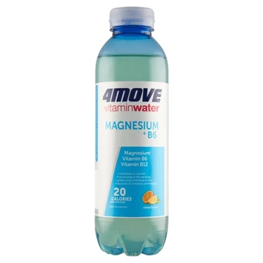 4Move Vitamin Water Magnez + B6 Napój niegazowany smak cytrusowy 556 ml - 2