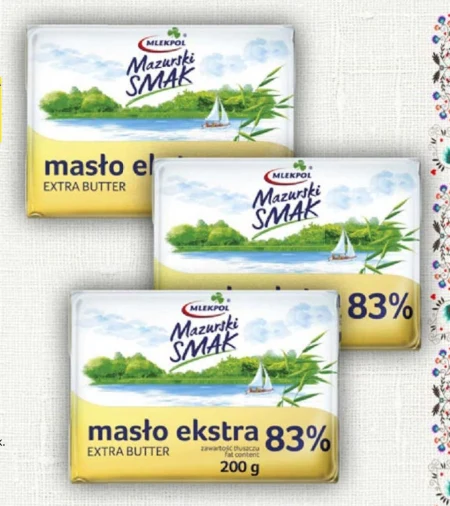 Mlekpol Mazurski Smak Masło ekstra 200 g