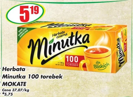 Minutka Herbata czarna 140 g (100 x 1,4 g)