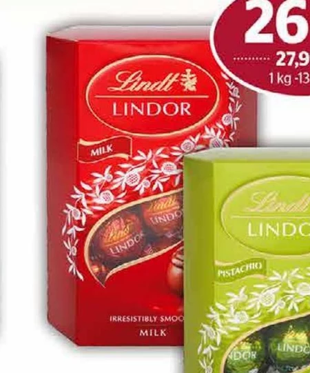 Lindt Lindor Praliny z czekolady mlecznej 200 g