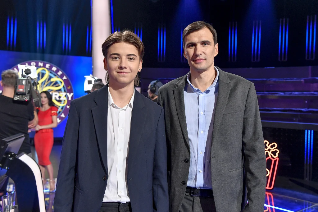 Jarosław Bieniuk z synem Jarosław Bieniuk z synem