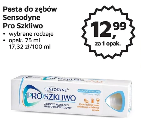 Sensodyne ProSzkliwo Pasta do zębów z fluorkiem delikatne wybielanie 75 ml