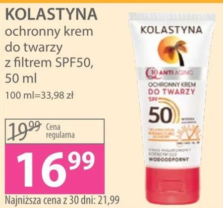 Kolastyna Q10 Anti Aging Ochronny krem do twarzy SPF 50 50 ml