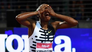 Faith Kipyegon sama nie mogła uwierzyć w swój fenomenalny rekord świata