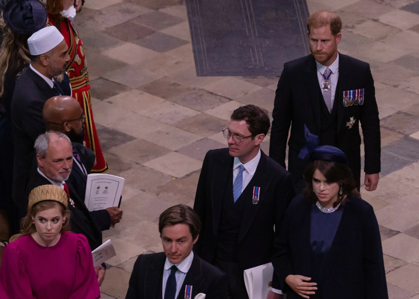 Księżniczka Eugenia na koronacji ignorowała Harry'ego