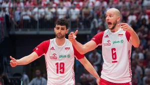 Marcin Janusz (L) w barwach reprezentacji Polski u boku Bartosza Kurka