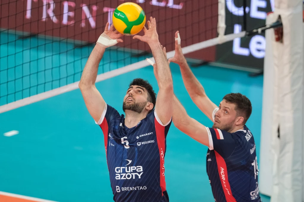 Marcin Janusz (L) w barwach Grupy Azoty ZAKSY Kędzierzyn-Koźle