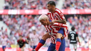 Antoine Griezmann i Angel Correa w barwach Atletico Madryt
