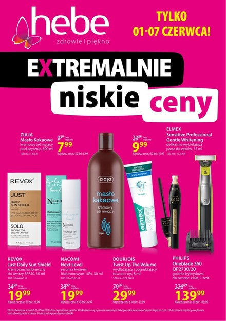 Extremalnie niskie ceny w Hebe 