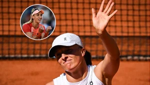 Iga Świątek i w kółku Łesia Curenko 