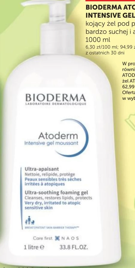 Żel pod prysznic Bioderma