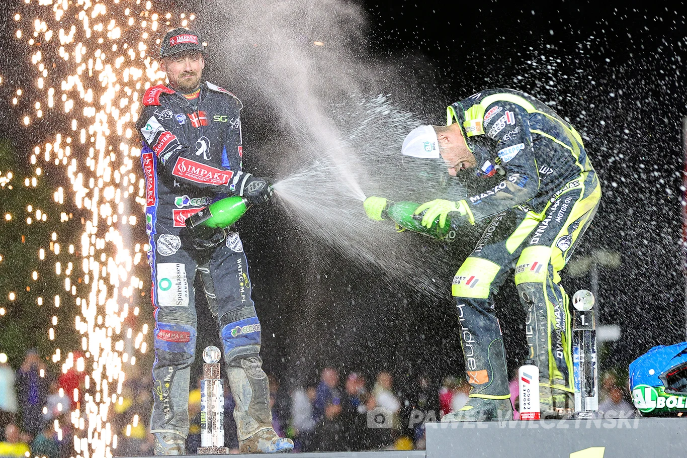 Na zdjęciu: Leon Madsen i Martin Vaculik na podium.