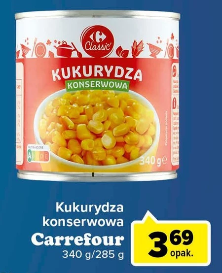 Kukurydza konserwowa Carrefour