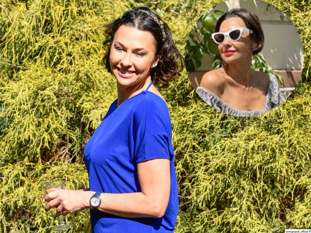 Anna Popek poczuła lato. Kusi obojczykami i ramionami w zwiewnej kreacji