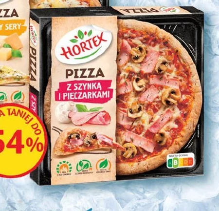 Hortex Pizza z szynką i pieczarkami 345 g
