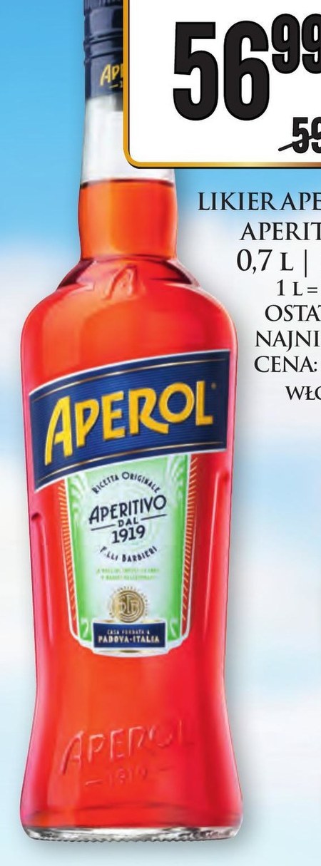 Likier Aperol - 5% TANIEJ! - promocja Dino - Ding.pl