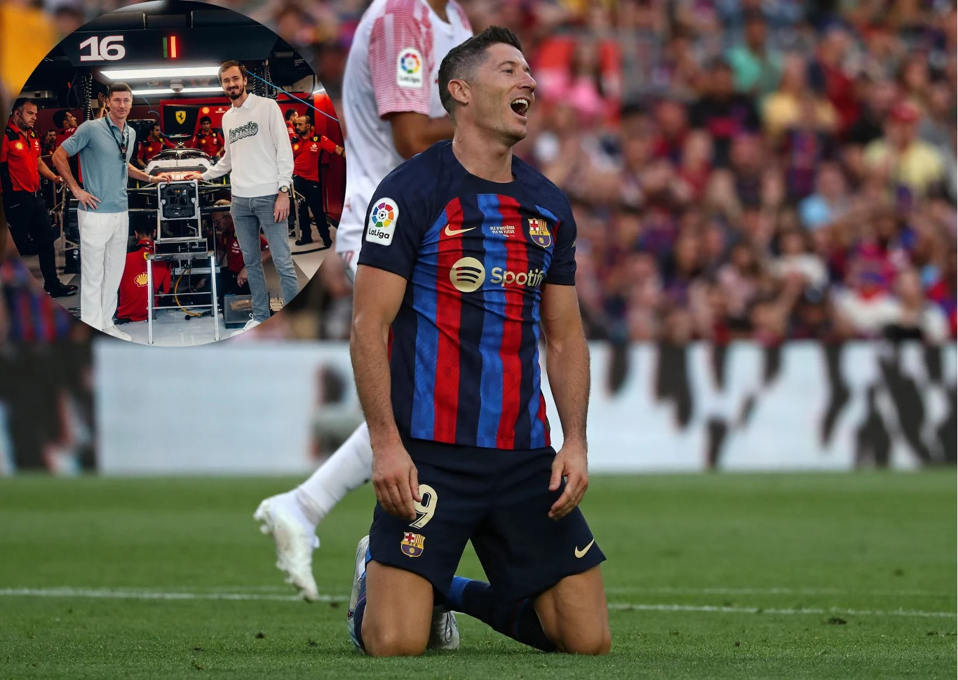 Robert Lewandowski i Daniił Miedwiediew Robert Lewandowski i Daniił Miedwiediew