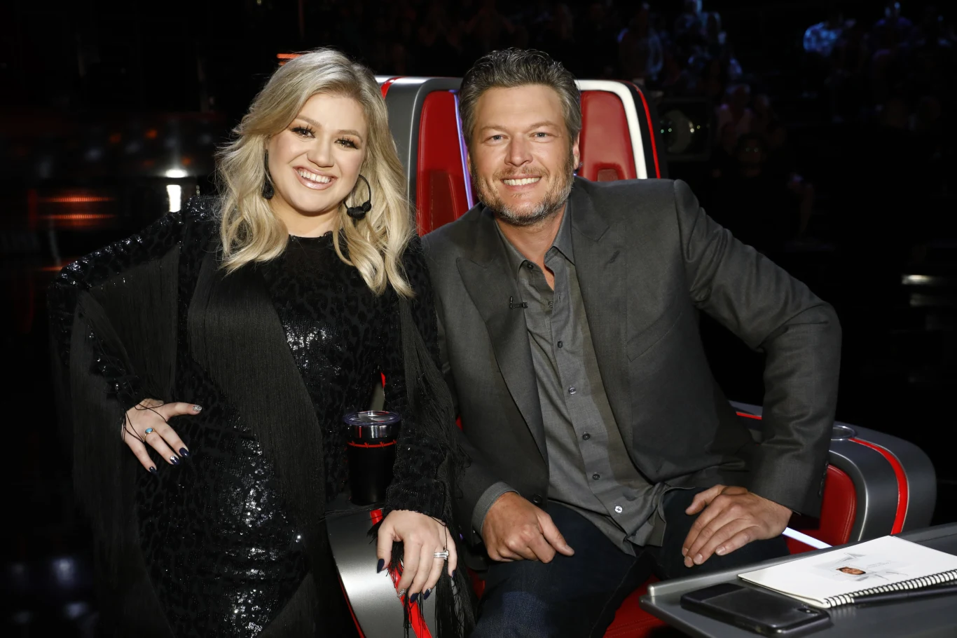 Kelly Clarkson i Blake Shelton w "The Voice" Kelly Clarkson i Blake Shelton w "The Voice"