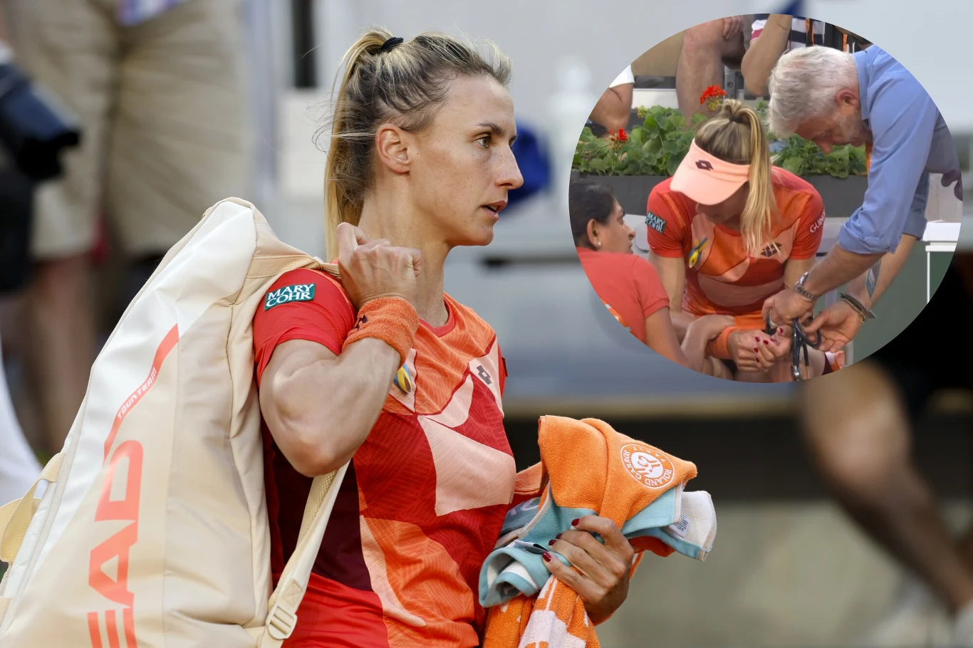 Roland Garros 2023. Łesia Curenko musiała kreczować w czasie spotkania z Igą Świątek. Wcześniej korzystała z pomocy medycznej Roland Garros 2023. Łesia Curenko musiała kreczować w czasie spotkania z Igą Świątek. Wcześniej korzystała z pomocy medycznej