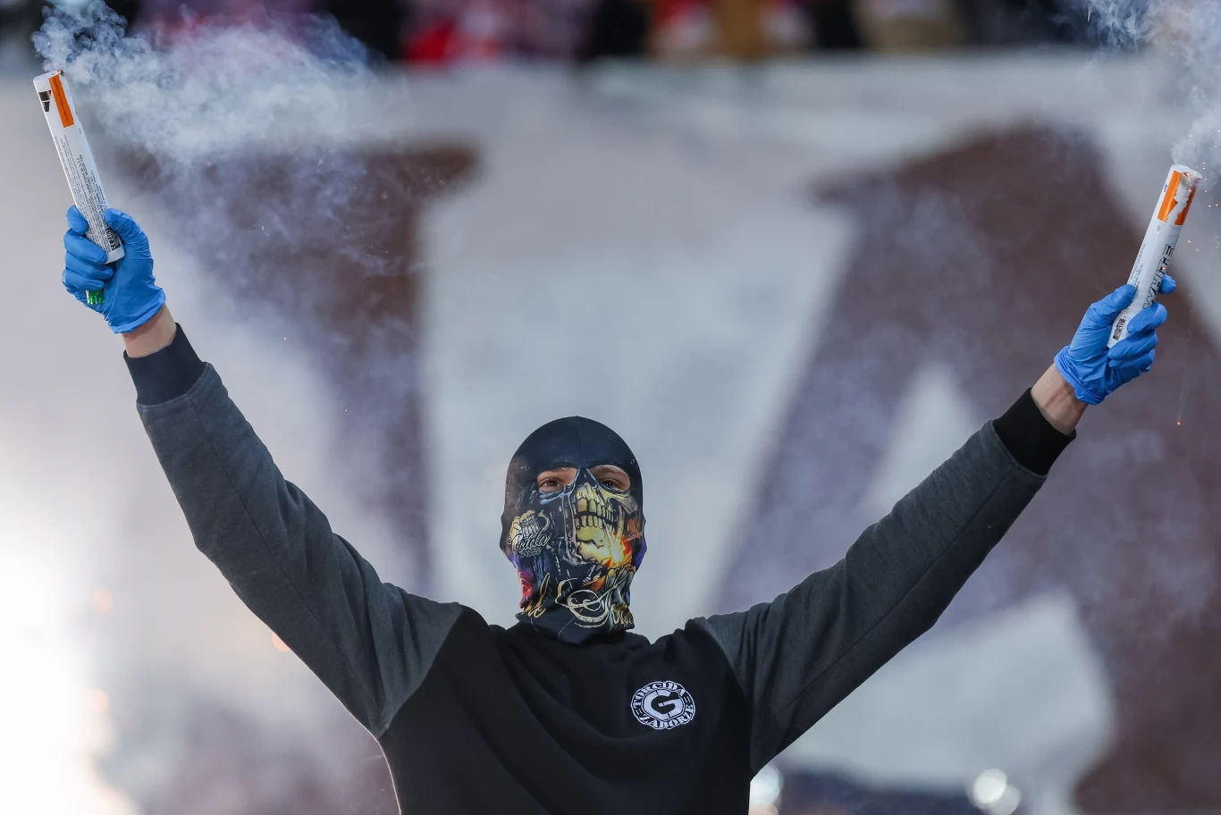Jeden ze stałych bywalców stadionu Górnika Zabrze
