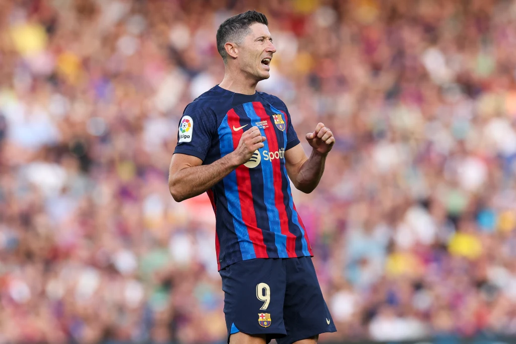 Robert Lewandowski w barwach FC Barcelona Robert Lewandowski w barwach FC Barcelona
