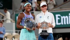 Cori Gauff i Iga Świątek po zeszłorocznym finale Rolanda Garrosa