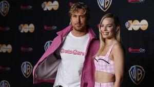 Kanadyjski aktor Ryan Gosling i australijska aktorka Margot Robbie odtwarzający główne role w filmie "Barbie"