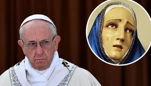 Figura Matki Boskiej rzekomo płakała krwią i rozmnażała... pizzę. Papież Franciszek skomentował sprawę 