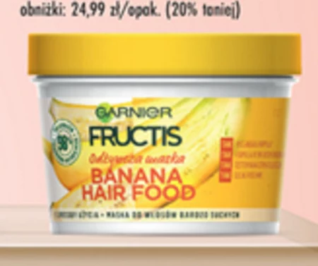 Garnier Fructis Banana Hair Food Maska do włosów bardzo suchych 390 ml